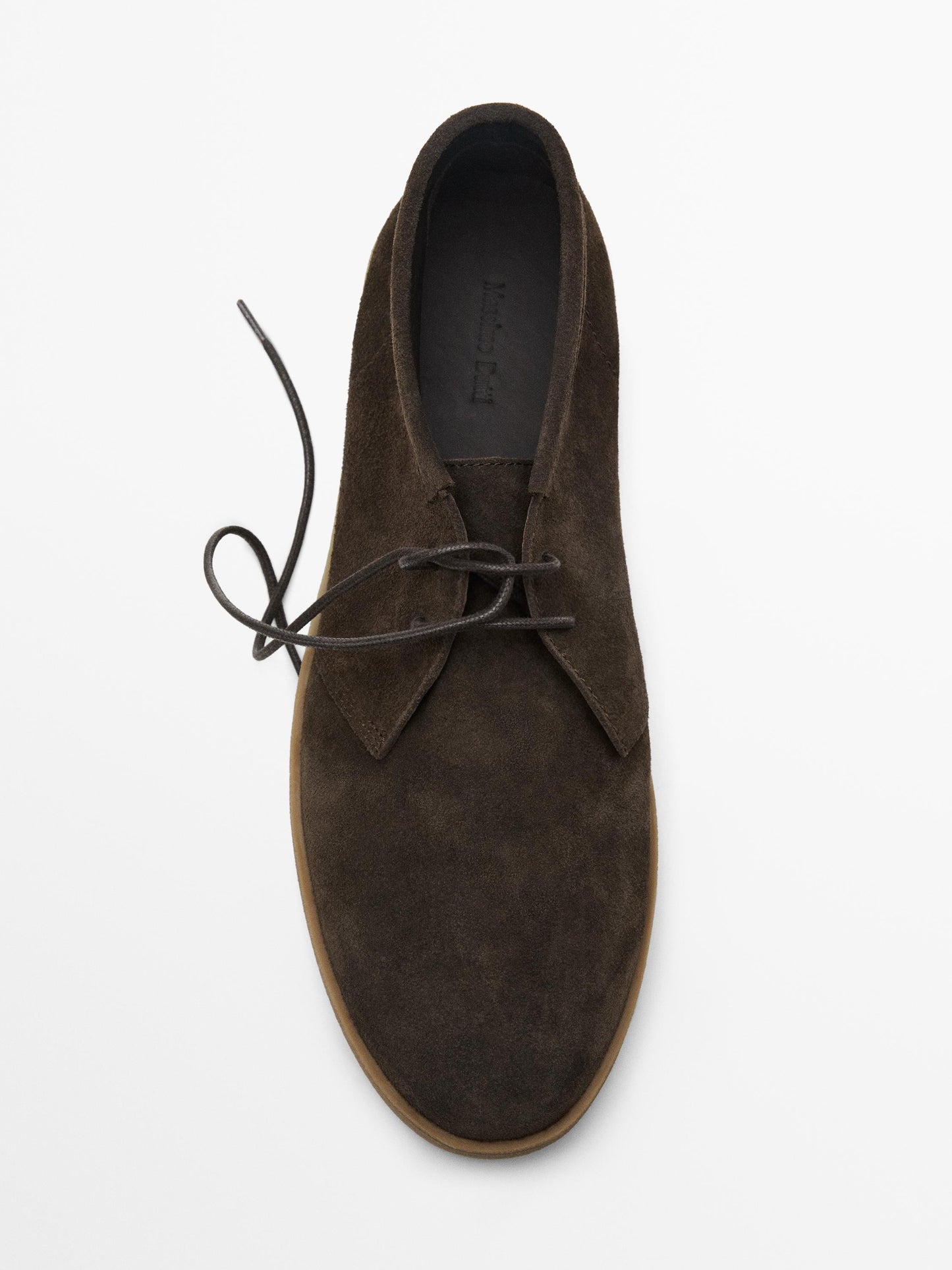 Bottines souples croûte de cuir