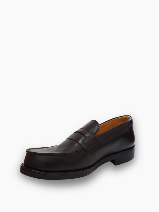 Mocassins cuir patte décorative